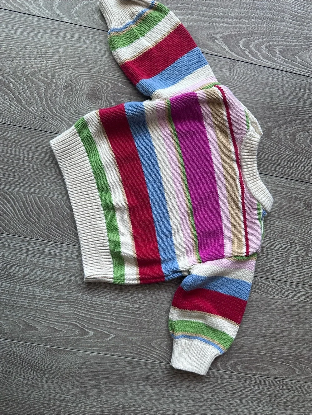 baby GAP Crewneck knit cotton Striped Sweater 6-12 months